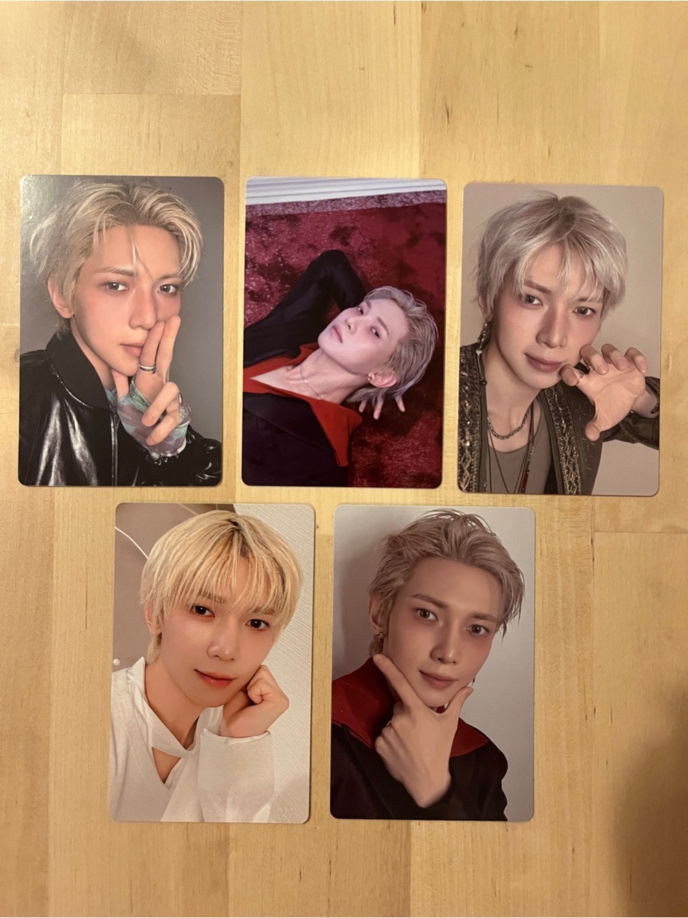 Set of five OFFICIAL Yeosang of Ateez photocards (set #4)